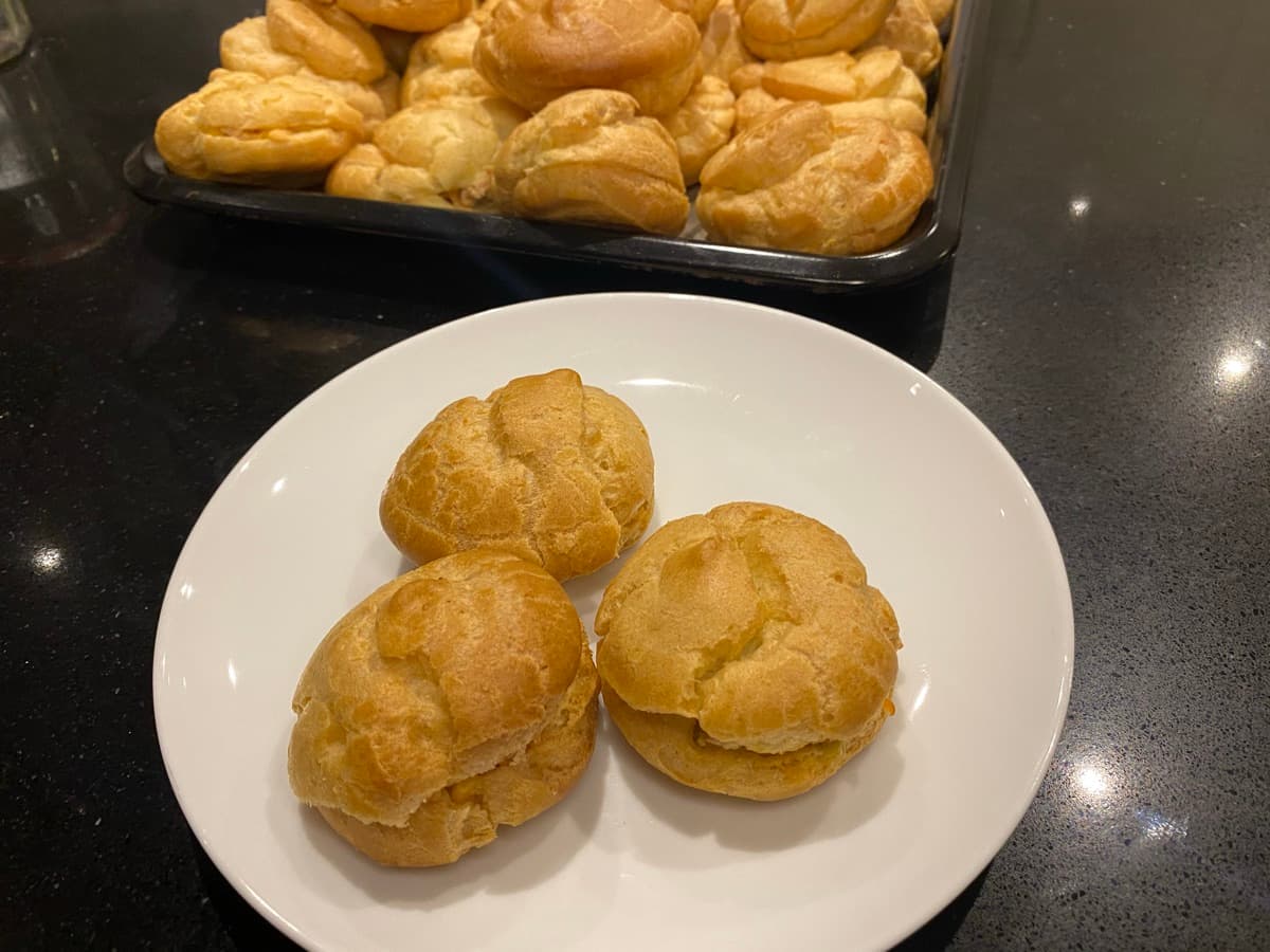 Choux pastry puffs