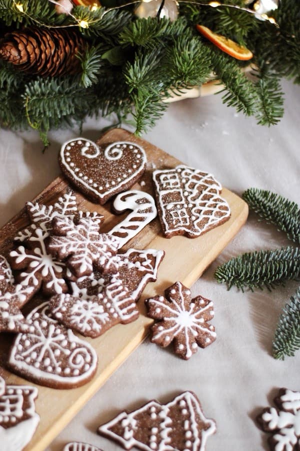 Gingerbread and festive spices styled for Christmas